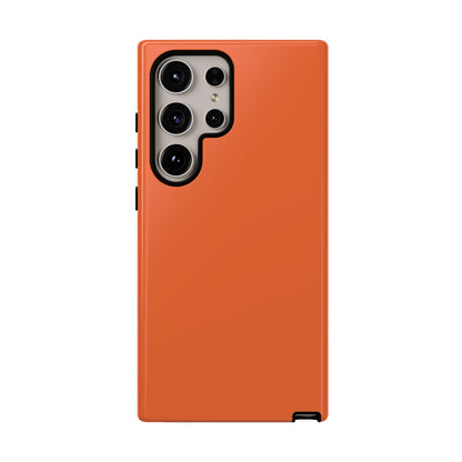 Cozy Solid Burnt Orange Minimalist Tough Phone Case