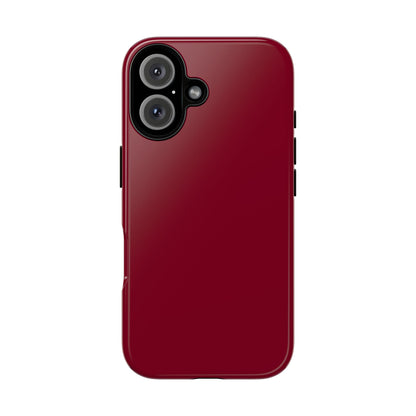Solid Burgundy Red Tough Phone Case