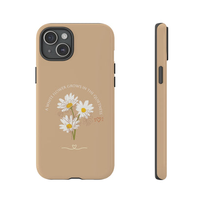 Summer Beige Color Daisy Floral