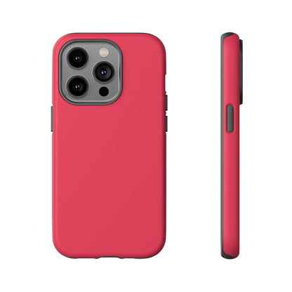 Energetic Solid Raspberry Pink Minimalist Tough Phone Case