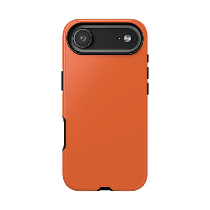 Cozy Solid Burnt Orange Minimalist Tough Phone Case