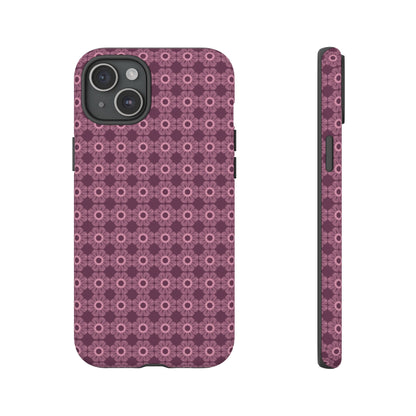Romantic Dark Pink Floral Tough Phone Case