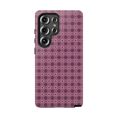 Romantic Dark Pink Floral Tough Phone Case