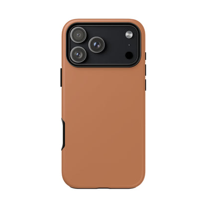 Solid Caramel Tough Phone Case