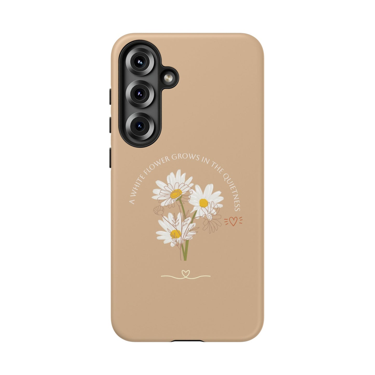 Summer Beige Color Daisy Floral