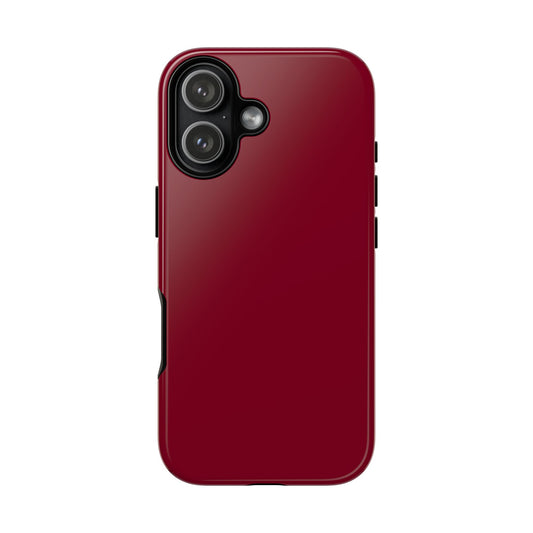 Solid Burgundy Red Tough Phone Case
