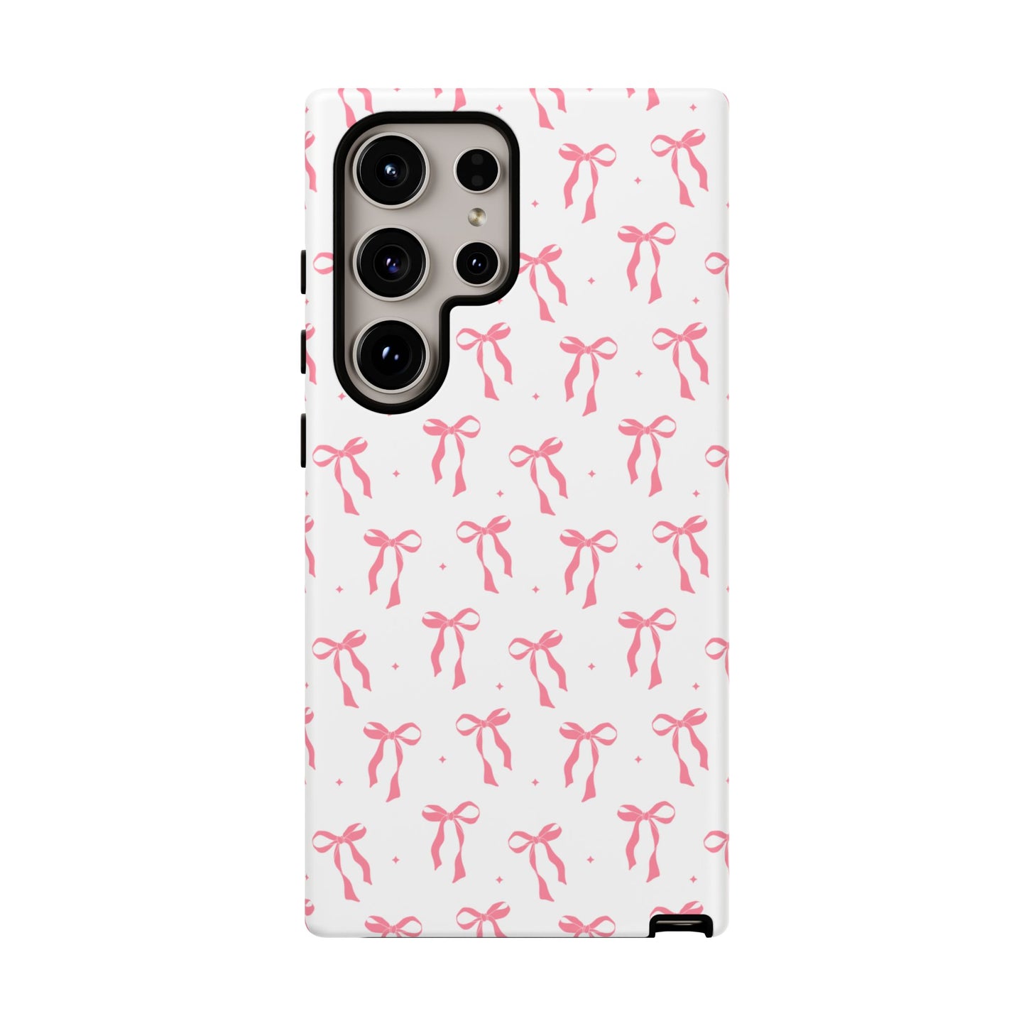 Cute Pink Ribbons Tough Phone Cases