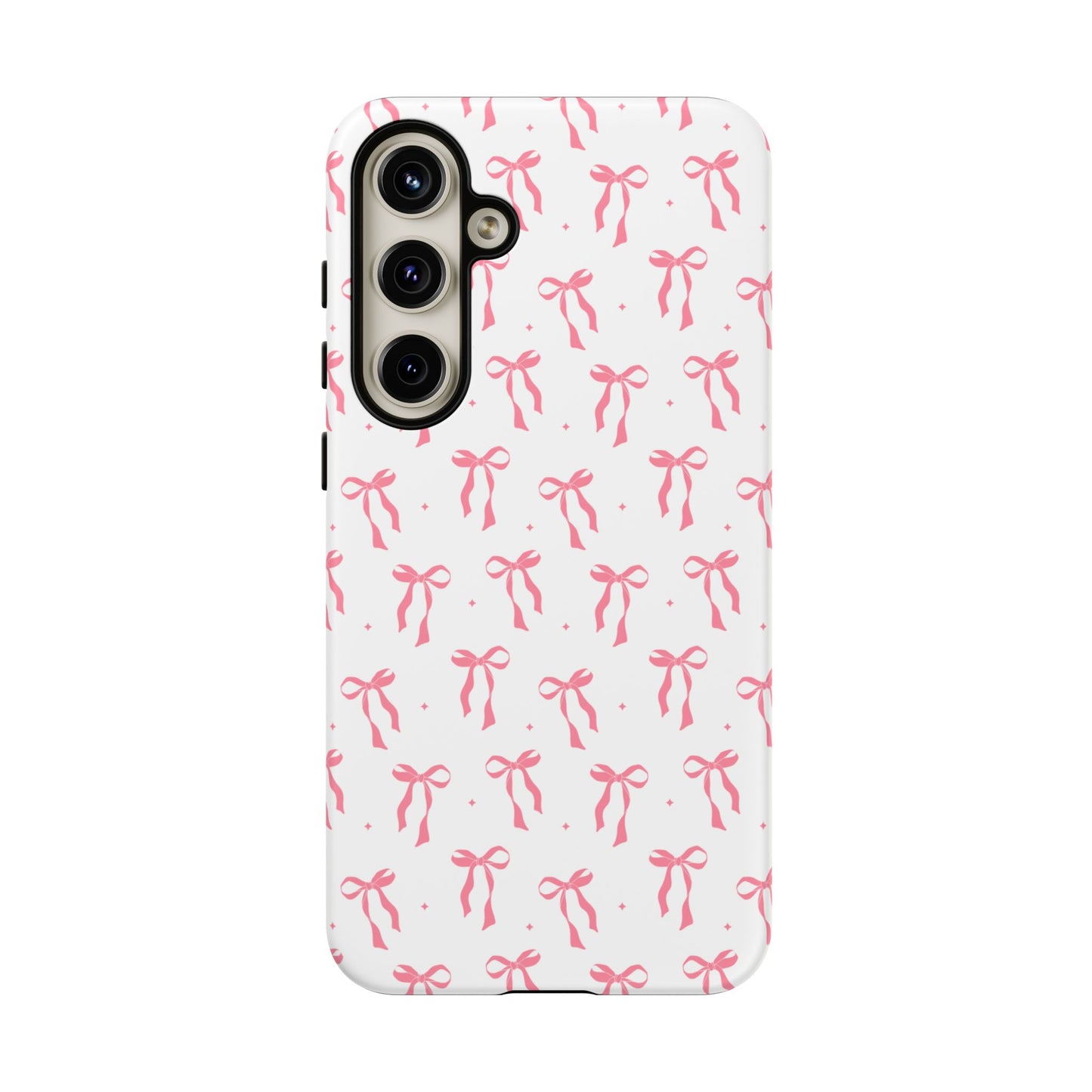 Cute Pink Ribbons Tough Phone Cases