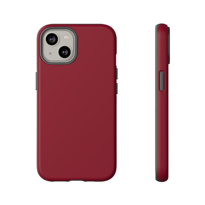 Solid Burgundy Red Tough Phone Case