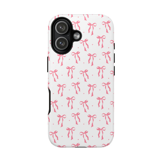 Cute Pink Ribbons Tough Phone Cases