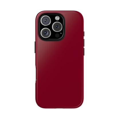 Solid Burgundy Red Tough Phone Case