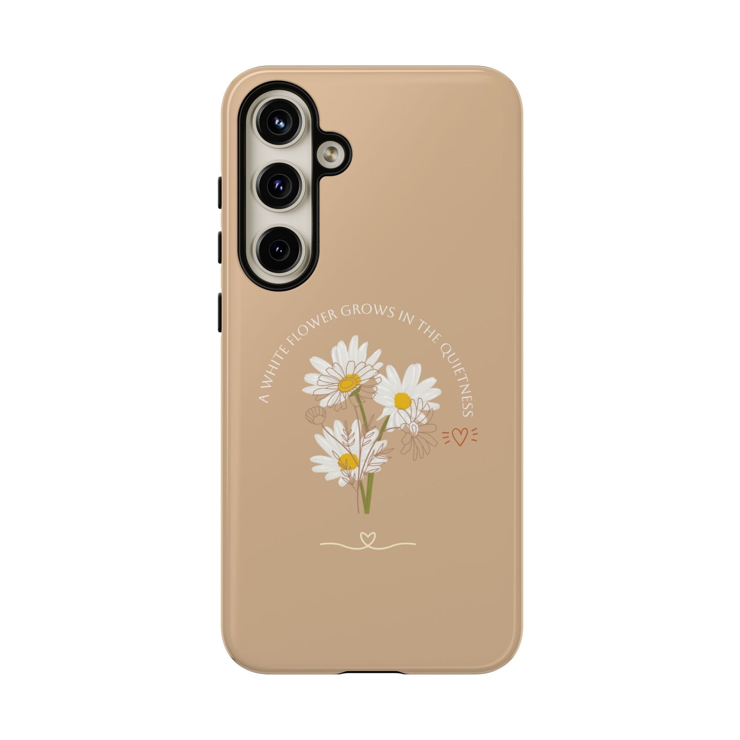 Summer Beige Color Daisy Floral
