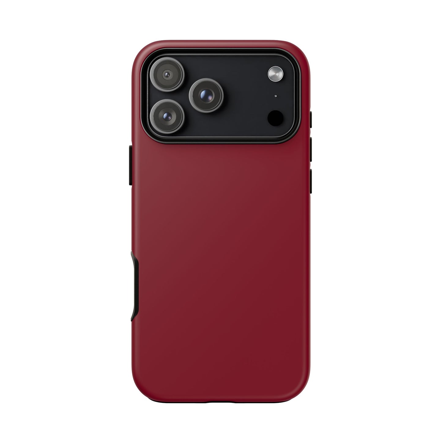 Solid Burgundy Red Tough Phone Case