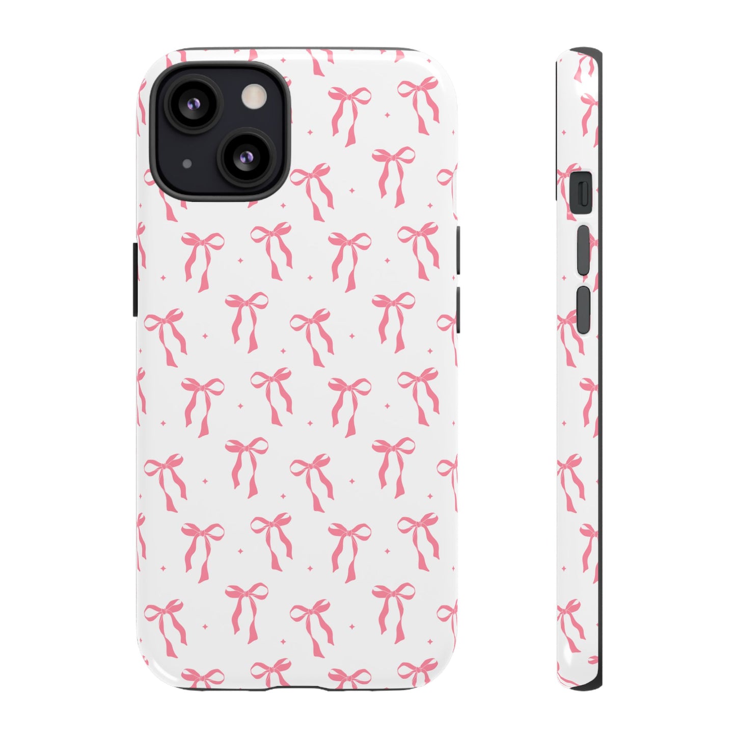 Cute Pink Ribbons Tough Phone Cases
