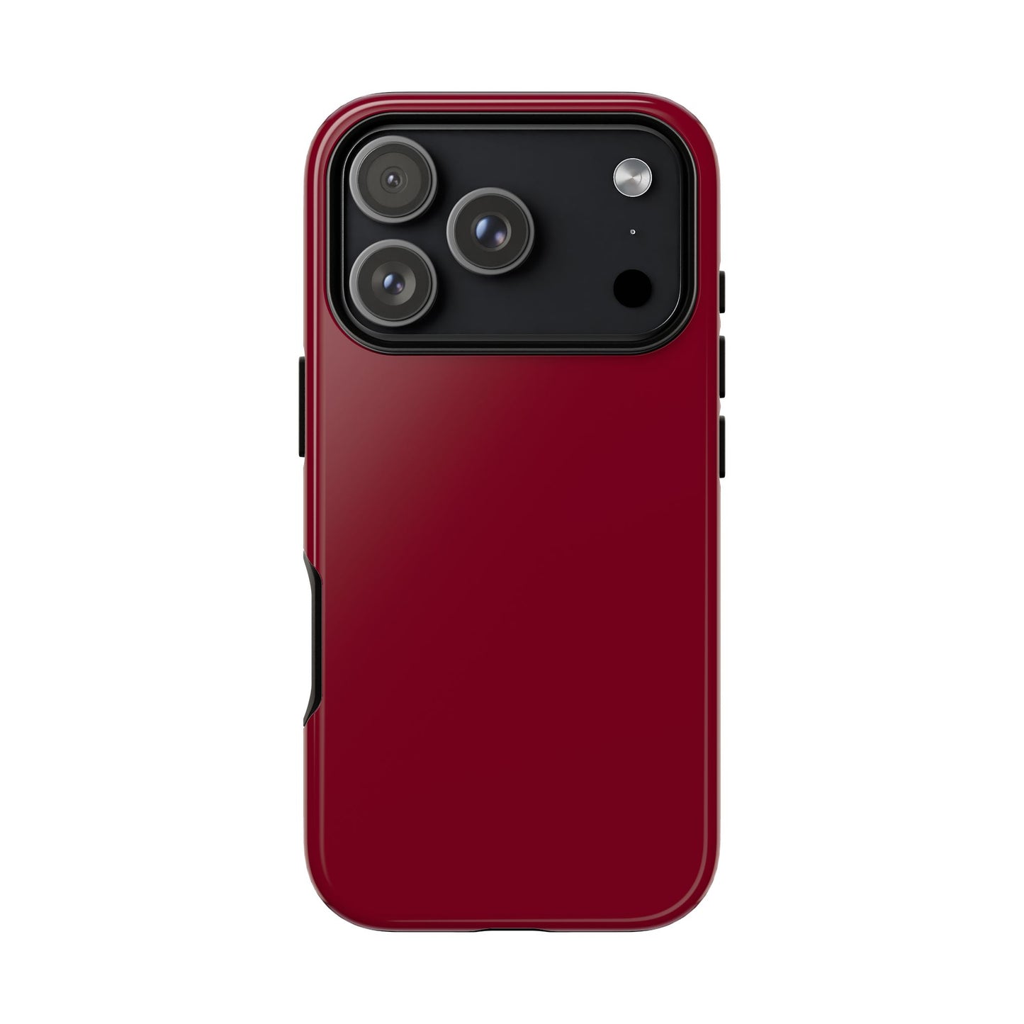 Solid Burgundy Red Tough Phone Case