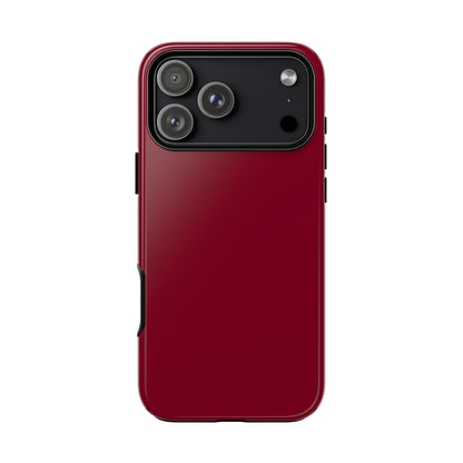 Solid Burgundy Red Tough Phone Case