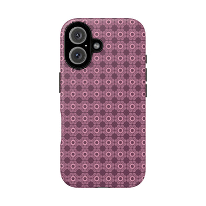 Romantic Dark Pink Floral Tough Phone Case