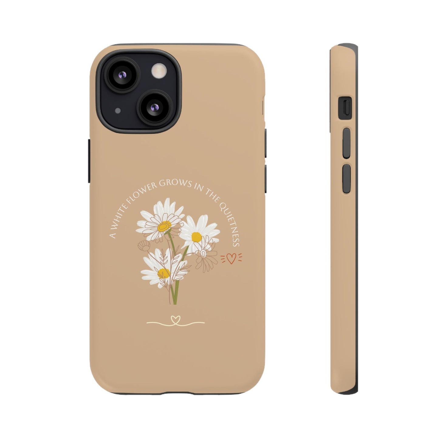 Summer Beige Color Daisy Floral