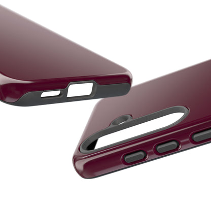 Classic Solid Bordeaux Tough Phone Case