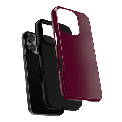 Classic Solid Bordeaux Tough Phone Case