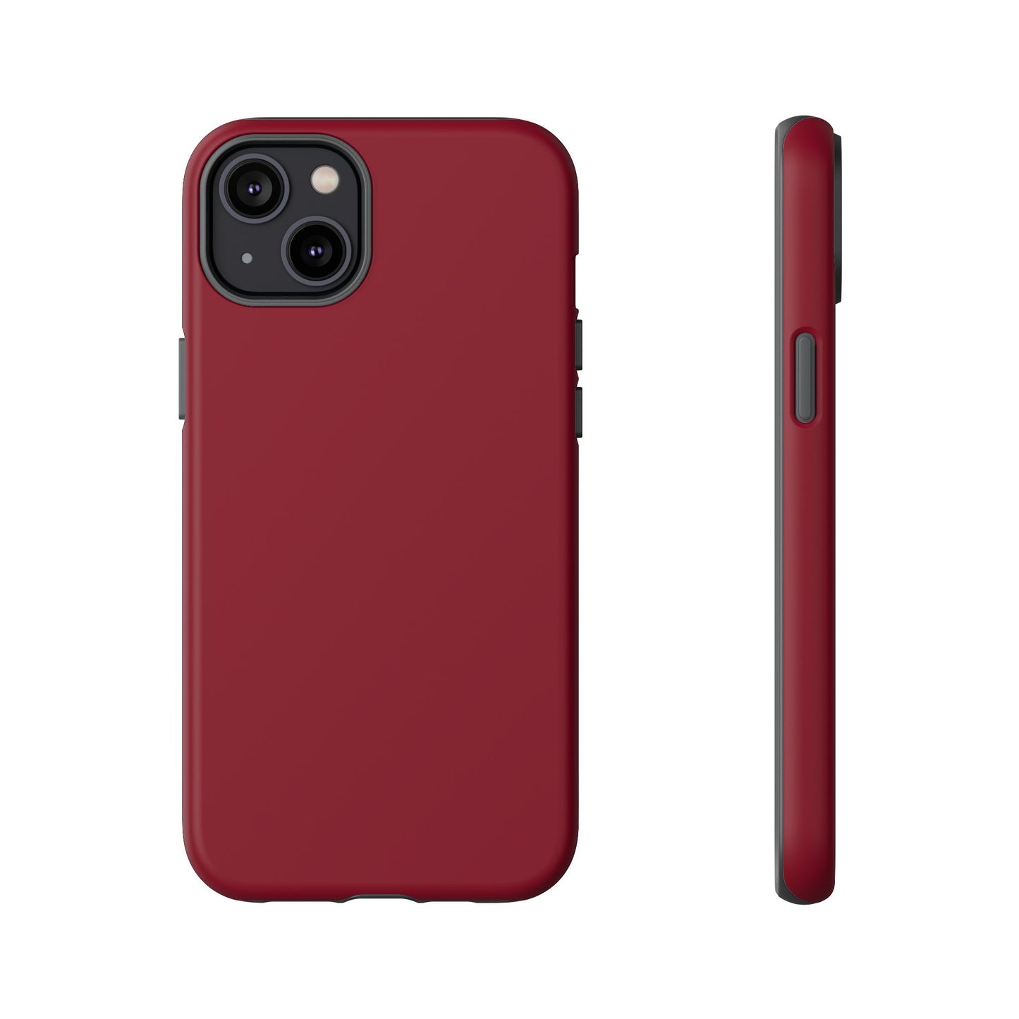 Solid Burgundy Red Tough Phone Case