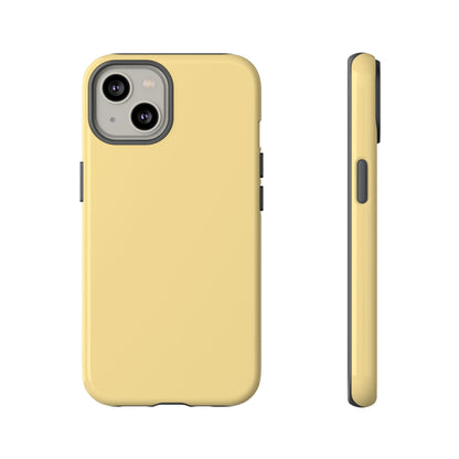 Sunny Solid Light Yellow Minimalist Tough Phone Case