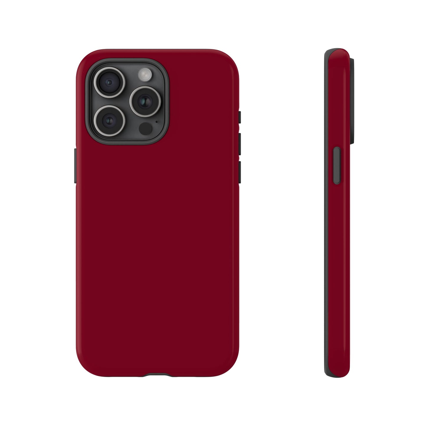 Solid Burgundy Red Tough Phone Case