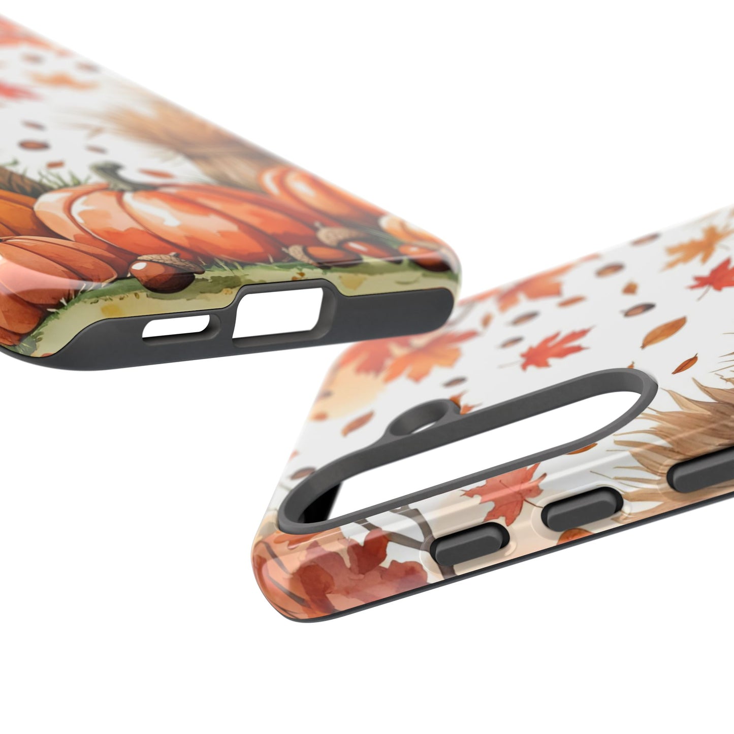 Fall Dry Straw & Pumpkin Tough Phone Case