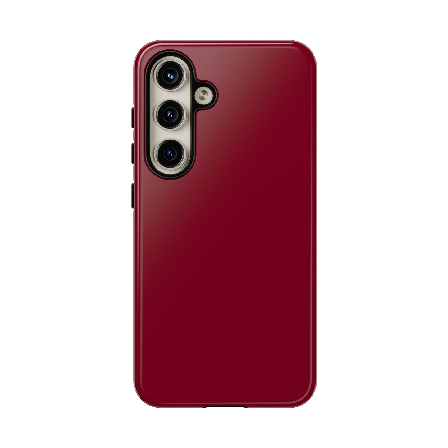 Solid Burgundy Red Tough Phone Case