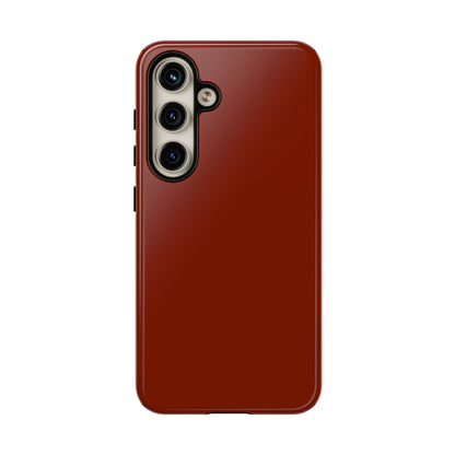 Solid Russet Tough Phone Case