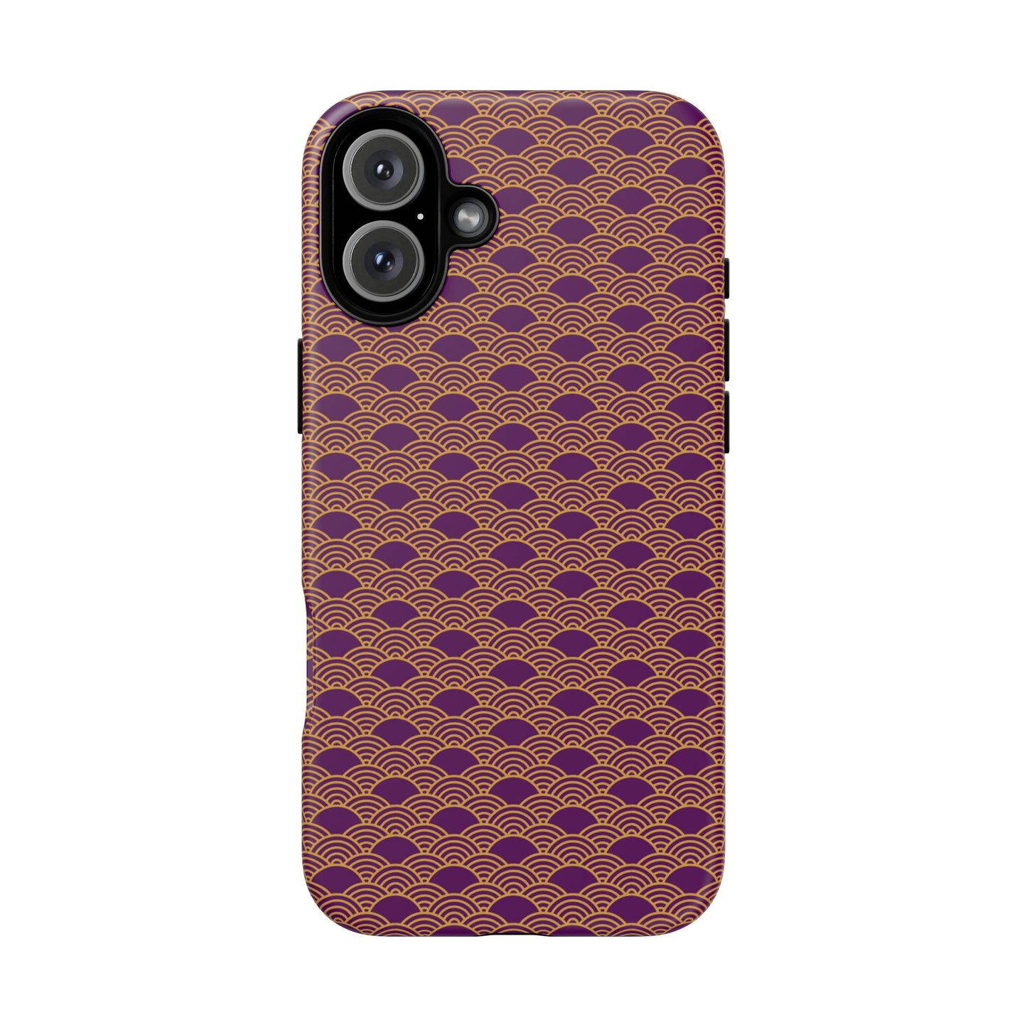 Luxurious Purple Japanese Vintage Seigaiha Wave Tough Phone Case