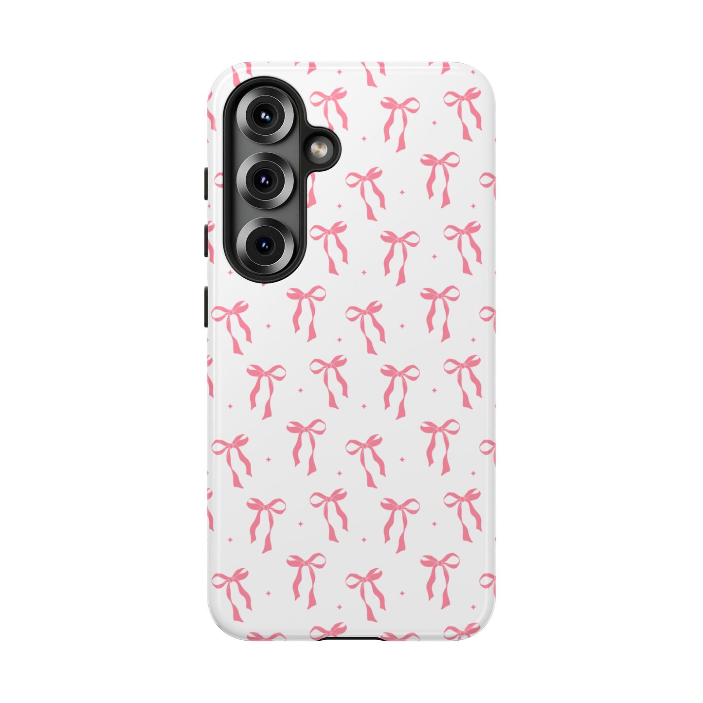 Cute Pink Ribbons Tough Phone Cases