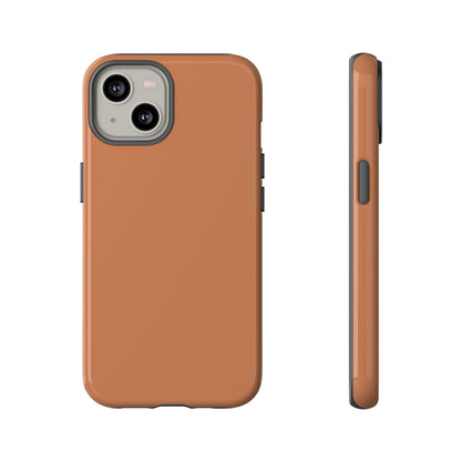 Solid Caramel Tough Phone Case