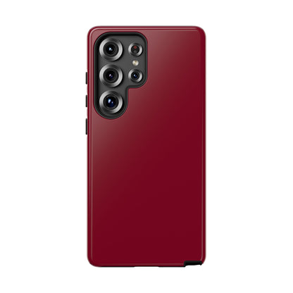 Solid Burgundy Red Tough Phone Case
