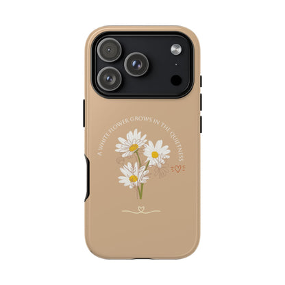 Summer Beige Color Daisy Floral