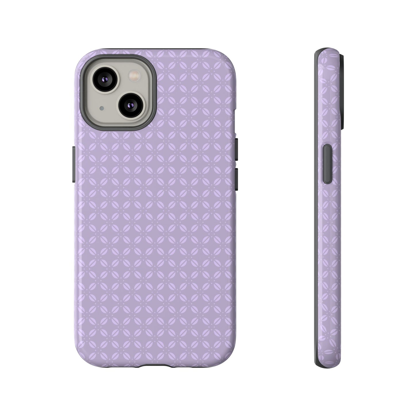 Serene Light Lavender Floral Pattern Tough Phone Case
