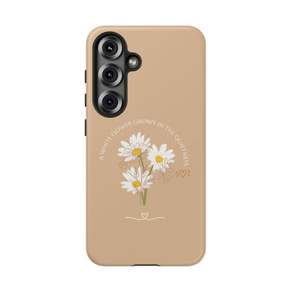 Summer Beige Color Daisy Floral