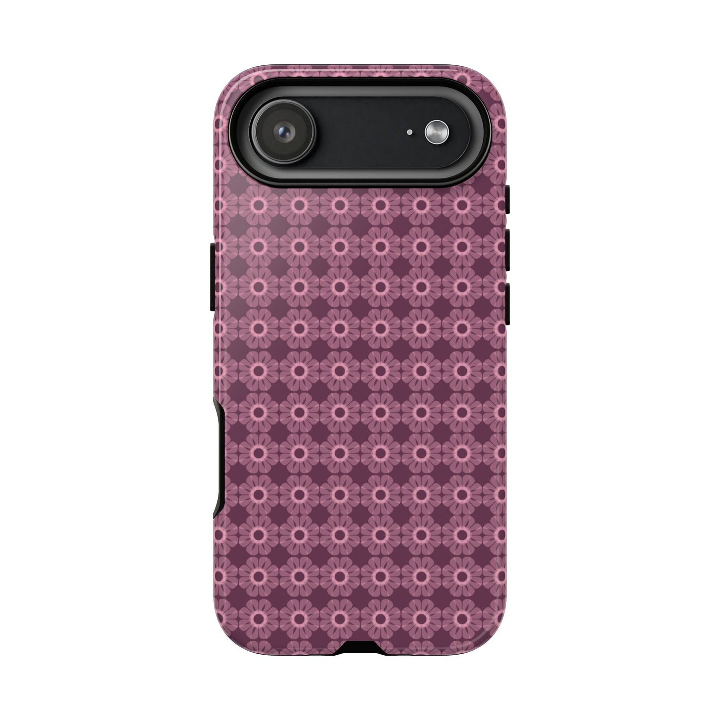 Romantic Dark Pink Floral Tough Phone Case