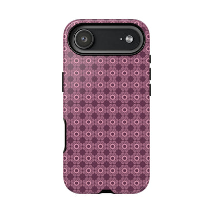 Romantic Dark Pink Floral Tough Phone Case