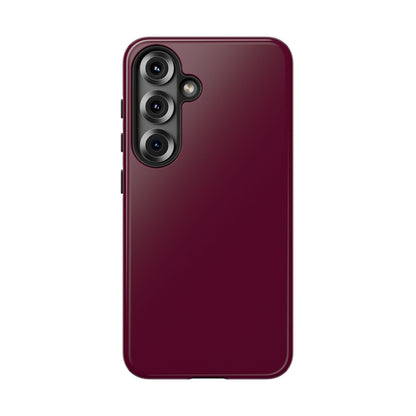 Classic Solid Bordeaux Tough Phone Case