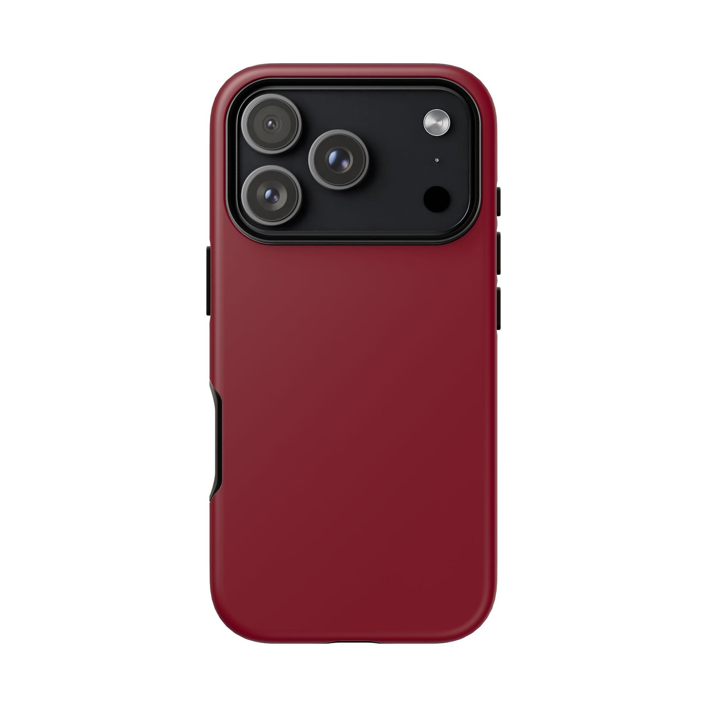 Solid Burgundy Red Tough Phone Case